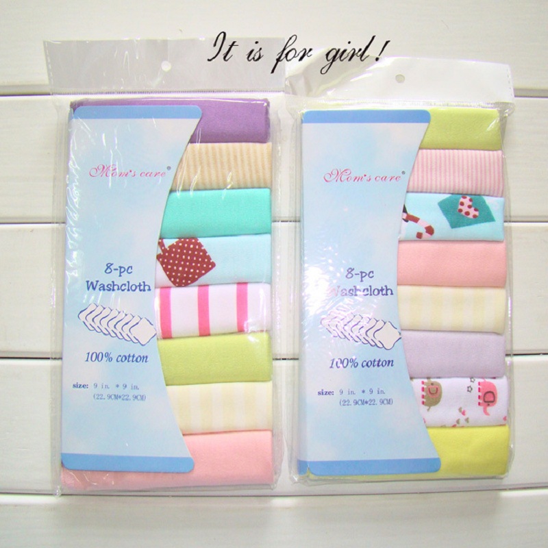 Baby Towels Newborn Washcloth (Set of 8)